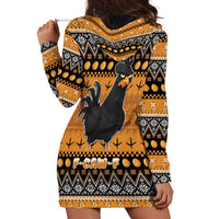 Chicken Christmas Hoodie Dress F Caw F - Wonder Print Shop