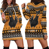 Chicken Christmas Hoodie Dress F Caw F - Wonder Print Shop