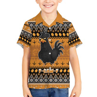 Chicken Christmas Kid Hawaiian Shirt F Caw F - Wonder Print Shop