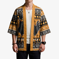 Chicken Christmas Kimono F Caw F - Wonder Print Shop
