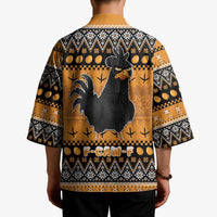 Chicken Christmas Kimono F Caw F - Wonder Print Shop