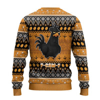Chicken Christmas Ugly Christmas Sweater F Caw F - Wonder Print Shop