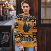 Chicken Christmas Ugly Christmas Sweater F Caw F - Wonder Print Shop