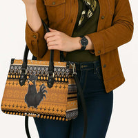 Chicken Christmas Leather Bag F Caw F - Wonder Print Shop