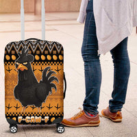 Chicken Christmas Luggage Cover F Caw F - Wonder Print Shop