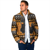 Chicken Christmas Padded Jacket F Caw F - Wonder Print Shop