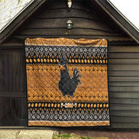 Chicken Christmas Quilt F Caw F - Wonder Print Shop