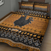 Chicken Christmas Quilt Bed Set F Caw F - Wonder Print Shop