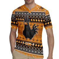 Chicken Christmas Rugby Jersey F Caw F - Wonder Print Shop