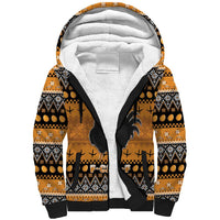 Chicken Christmas Sherpa Hoodie F Caw F - Wonder Print Shop