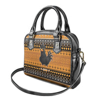 Chicken Christmas Shoulder Handbag F Caw F - Wonder Print Shop
