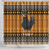 Chicken Christmas Shower Curtain F Caw F - Wonder Print Shop