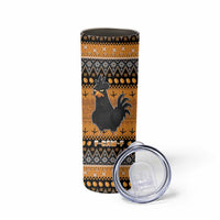 Chicken Christmas Skinny Tumbler F Caw F - Wonder Print Shop