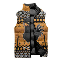 Chicken Christmas Sleeveless Puffer Jacket F Caw F - Wonder Print Shop