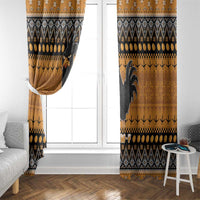 Chicken Christmas Window Curtain F Caw F - Wonder Print Shop