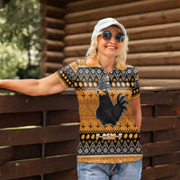 Chicken Christmas Women Polo Shirt F Caw F - Wonder Print Shop