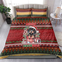 Dachshund Christmas Bedding Set Merry Dachmas - Wonder Print Shop