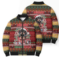 Dachshund Christmas Bomber Puffer Jacket Merry Dachmas - Wonder Print Shop