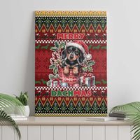 Dachshund Christmas Canvas Wall Art Merry Dachmas - Wonder Print Shop