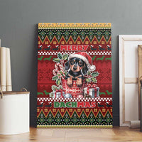 Dachshund Christmas Canvas Wall Art Merry Dachmas - Wonder Print Shop