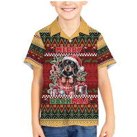 Dachshund Christmas Family Matching Mermaid Dress and Hawaiian Shirt Merry Dachmas - Wonder Print Shop