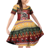 Dachshund Christmas Family Matching Off Shoulder Short Dress and Hawaiian Shirt Merry Dachmas - Wonder Print Shop