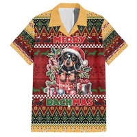Dachshund Christmas Hawaiian Shirt Merry Dachmas - Wonder Print Shop