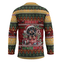 Dachshund Christmas Hockey Jersey Merry Dachmas - Wonder Print Shop