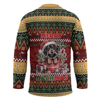 Dachshund Christmas Hockey Jersey Merry Dachmas - Wonder Print Shop