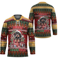 Dachshund Christmas Hockey Jersey Merry Dachmas - Wonder Print Shop