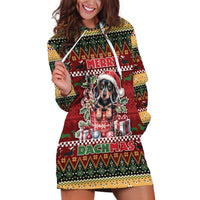 Dachshund Christmas Hoodie Dress Merry Dachmas - Wonder Print Shop