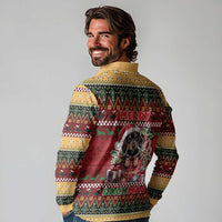 Dachshund Christmas Long Sleeve Polo Shirt Merry Dachmas - Wonder Print Shop