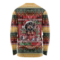 Dachshund Christmas Long Sleeve Shirt Merry Dachmas - Wonder Print Shop