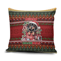 Dachshund Christmas Pillow Cover Merry Dachmas - Wonder Print Shop