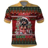 Dachshund Christmas Polo Shirt Merry Dachmas - Wonder Print Shop