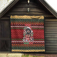 Dachshund Christmas Quilt Merry Dachmas - Wonder Print Shop