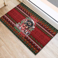 Dachshund Christmas Rubber Doormat Merry Dachmas - Wonder Print Shop