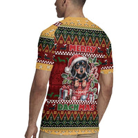 Dachshund Christmas Rugby Jersey Merry Dachmas - Wonder Print Shop