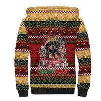 Dachshund Christmas Sherpa Hoodie Merry Dachmas - Wonder Print Shop