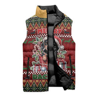 Dachshund Christmas Sleeveless Puffer Jacket Merry Dachmas - Wonder Print Shop