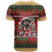 Dachshund Christmas T Shirt Merry Dachmas - Wonder Print Shop