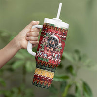 Dachshund Christmas Tumbler With Handle Merry Dachmas - Wonder Print Shop