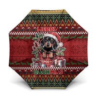 Dachshund Christmas Umbrella Merry Dachmas - Wonder Print Shop