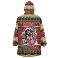 Dachshund Christmas Wearable Blanket Hoodie Merry Dachmas - Wonder Print Shop