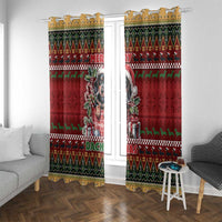 Dachshund Christmas Window Curtain Merry Dachmas - Wonder Print Shop
