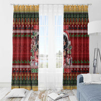 Dachshund Christmas Window Curtain Merry Dachmas - Wonder Print Shop