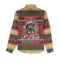 Dachshund Christmas Women Casual Shirt Merry Dachmas - Wonder Print Shop