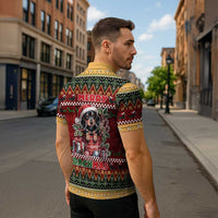 Dachshund Christmas Zipper Polo Shirt Merry Dachmas - Wonder Print Shop