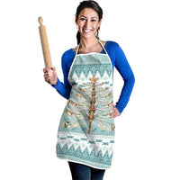 Dragonfly Christmas Apron Frosty Minty Xmas Tree - Wonder Print Shop