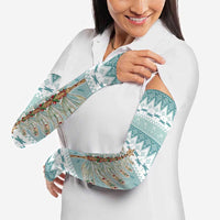 Dragonfly Christmas Arm Sleeves Frosty Minty Xmas Tree - Wonder Print Shop